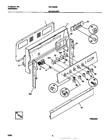 02 - Backguard parts for Frigidaire Range WEF322BEDB from AppliancePartsPros.com