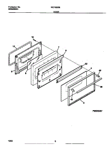 05 - Door parts for Frigidaire Range WEF322BEDB from AppliancePartsPros.com