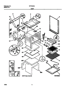 03 - Body parts for Frigidaire Range WEF350CASA from AppliancePartsPros.com
