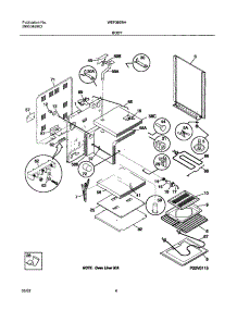 05 - Body parts for White Westinghouse Range WEF365BHWB from AppliancePartsPros.com