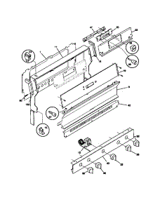 02 - Backguard parts for Frigidaire Range WGF325BADB from AppliancePartsPros.com