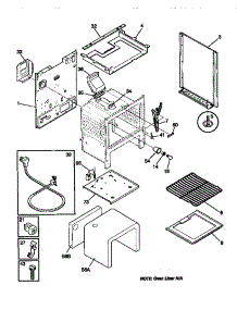 04 - Body parts for Frigidaire Range WGF323BAWC from AppliancePartsPros.com