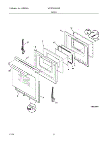 09 - Door parts for White Westinghouse Range WWEF3006KWB from AppliancePartsPros.com