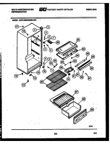 03 - Cabinet Parts parts for Frigidaire Refrigerator ACG133NCW0 from AppliancePartsPros.com