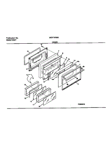 07 - Door parts for Frigidaire Range WGF355BADD from AppliancePartsPros.com