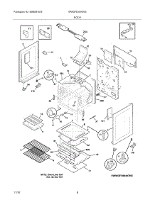 07 - Body parts for White Westinghouse Range WWGF3004KWG from AppliancePartsPros.com