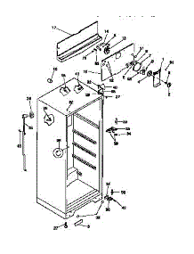03 - Cabinet, Fan Assy parts for Frigidaire Refrigerator PRT173MCD4 from AppliancePartsPros.com