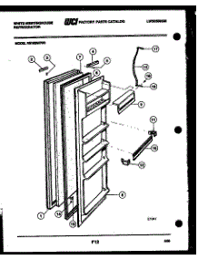 03 - Refrigerator Door Parts parts for Frigidaire Refrigerator RS192MCF0 from AppliancePartsPros.com