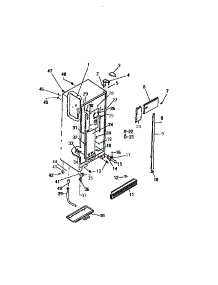 04 - Cabinet parts for Frigidaire Refrigerator RS249GCD3 from AppliancePartsPros.com