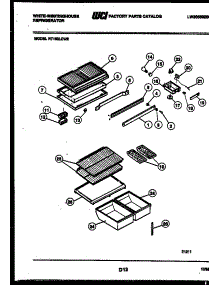 04 - Shelves And Supports parts for Frigidaire Refrigerator RT163LCD2 from AppliancePartsPros.com
