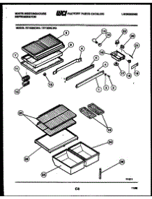 04 - Shelves And Supports parts for Frigidaire Refrigerator RT163NCWA from AppliancePartsPros.com