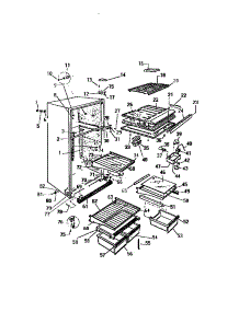 03 - Cabinet, Shelves, Divider parts for Frigidaire Refrigerator RT179HCH3 from AppliancePartsPros.com