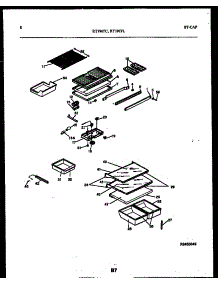 05 - Shelves And Supports parts for Frigidaire Refrigerator RT196TLW0 from AppliancePartsPros.com