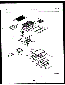 06 - Shelves And Supports parts for Frigidaire Refrigerator RT196TLW0 from AppliancePartsPros.com