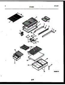 05 - Shelves And Supports parts for Frigidaire Refrigerator RT216SCF0 from AppliancePartsPros.com