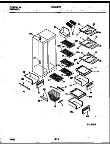 05 - Shelves And Supports parts for Frigidaire Refrigerator WRS22PRAW0 from AppliancePartsPros.com