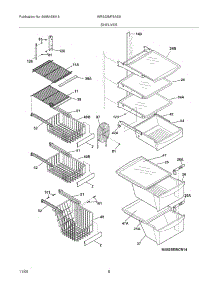 09 - Shelves parts for White Westinghouse Refrigerator WRS23MF5ASS from AppliancePartsPros.com