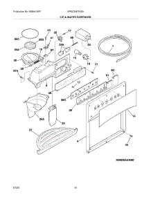 15 - Ice & Water Dispenser parts for White Westinghouse Refrigerator WRS23MF5AS9 from AppliancePartsPros.com