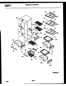 06 - Shelves And Supports parts for Frigidaire Refrigerator WRS22WRAW1 from AppliancePartsPros.com