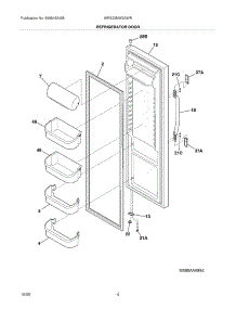 05 - Refrigerator Door parts for White Westinghouse Refrigerator WRS23MW3AWR from AppliancePartsPros.com