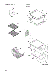 09 - Shelves parts for White Westinghouse Refrigerator WRS23W0AWA from AppliancePartsPros.com