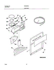 15 - Dispenser parts for White Westinghouse Refrigerator WRS23W0AQ3 from AppliancePartsPros.com