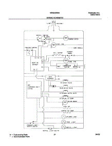 21 - Wiring Schematic parts for White Westinghouse Refrigerator WRS23W0AQ3 from AppliancePartsPros.com
