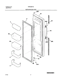 05 - Refrigerator Door parts for White Westinghouse Refrigerator WRS26MF5AQ4 from AppliancePartsPros.com