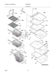 09 - Shelves parts for White Westinghouse Refrigerator WRS26MF5AQM from AppliancePartsPros.com