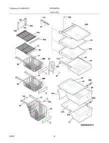 09 - Shelves parts for White Westinghouse Refrigerator WRS26MF5ASS from AppliancePartsPros.com