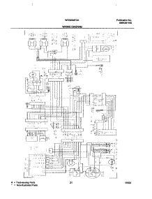 21 - Wiring Diagram parts for White Westinghouse Refrigerator WRS26MF5AQ5 from AppliancePartsPros.com