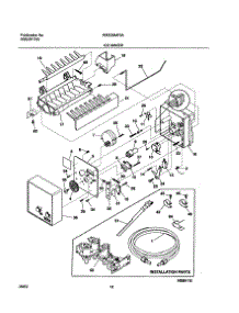 19 - Ice Maker parts for White Westinghouse Refrigerator WRS26MF5AW5 from AppliancePartsPros.com
