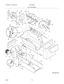 17 - Ice Container parts for White Westinghouse Refrigerator WRS26MF5AWR from AppliancePartsPros.com