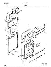 White-Westinghouse White-Westinghouse / Refrigerator - P5995345815 Door parts for White Westinghouse Refrigerator WRT15CSHW4 from AppliancePartsPros.com
