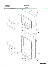 03 - Doors parts for White Westinghouse Refrigerator WRT18A0AW6 from AppliancePartsPros.com