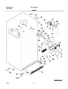 05 - Cabinet parts for White Westinghouse Refrigerator WRT18A0AW6 from AppliancePartsPros.com