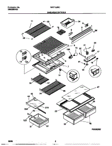04 - Shelves / Controls parts for Frigidaire Refrigerator WRT18JRCD1 from AppliancePartsPros.com