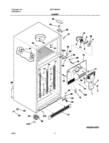 05 - Cabinet parts for White Westinghouse Refrigerator WRT18MP5AQ1 from AppliancePartsPros.com