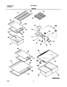 07 - Shelves parts for White Westinghouse Refrigerator WRT18MP5AQ1 from AppliancePartsPros.com