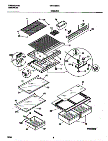 04 - Shelves parts for Frigidaire Refrigerator WRT18NRHD2 from AppliancePartsPros.com