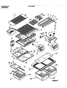 04 - Shelves, Controls, Divider, Mullion parts for Frigidaire Refrigerator WRT18QRBW1 from AppliancePartsPros.com