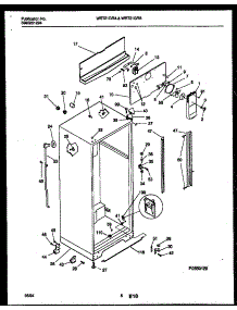 04 - Cabinet parts for Frigidaire Refrigerator WRT21GRAW0 from AppliancePartsPros.com