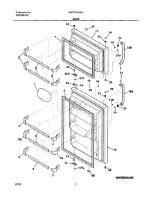 03 - Door parts for White Westinghouse Refrigerator WRT21MG3AQ0 from AppliancePartsPros.com