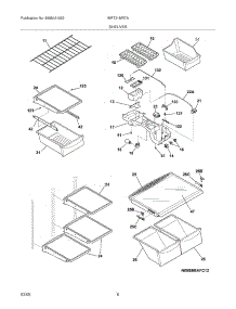 07 - Shelves parts for White Westinghouse Refrigerator WRT21MR7ASA from AppliancePartsPros.com