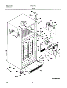 05 - Cabinet parts for White Westinghouse Refrigerator WRT21MP5AW4 from AppliancePartsPros.com