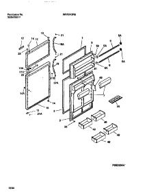 02 - Door parts for Frigidaire Refrigerator WRT21QRBW1 from AppliancePartsPros.com