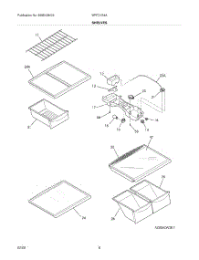 07 - Shelves parts for White Westinghouse Refrigerator WRT21S4AW7 from AppliancePartsPros.com