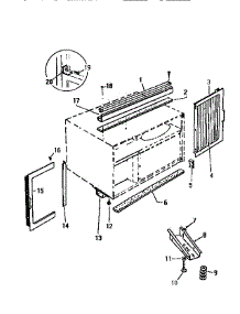 06 - Window Mounting parts for Frigidaire Air Conditioner AC043J7A1 from AppliancePartsPros.com