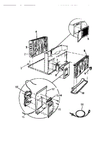 03 - Control Parts parts for Frigidaire Air Conditioner AC068J7B1 from AppliancePartsPros.com