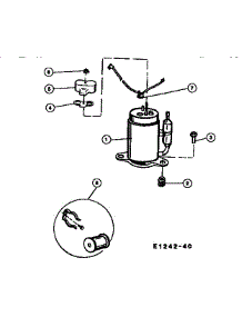 05 - Compressor parts for Frigidaire Air Conditioner AC054L7A1 from AppliancePartsPros.com